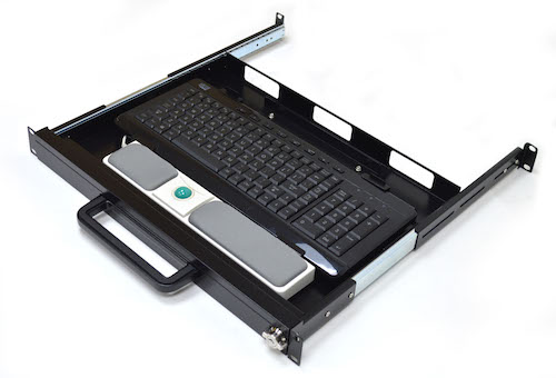 1U Rackmount Keyboard and Trackball