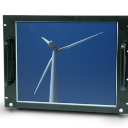 8U frame with 19" LCD monitor