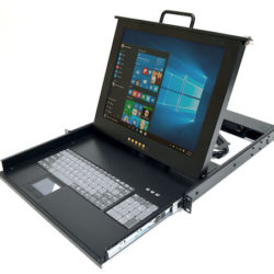 1U keyboard with 17" LCD